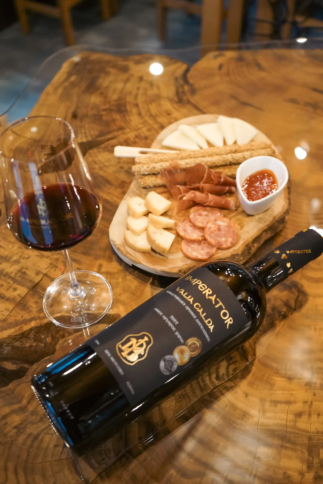 The tasting table · local cheeses and charcuterie